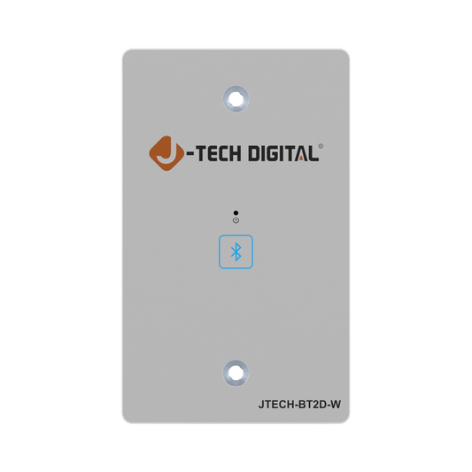 jtd-3321 Single-gang Bluetooth to Dante Converter Wall Plate front view