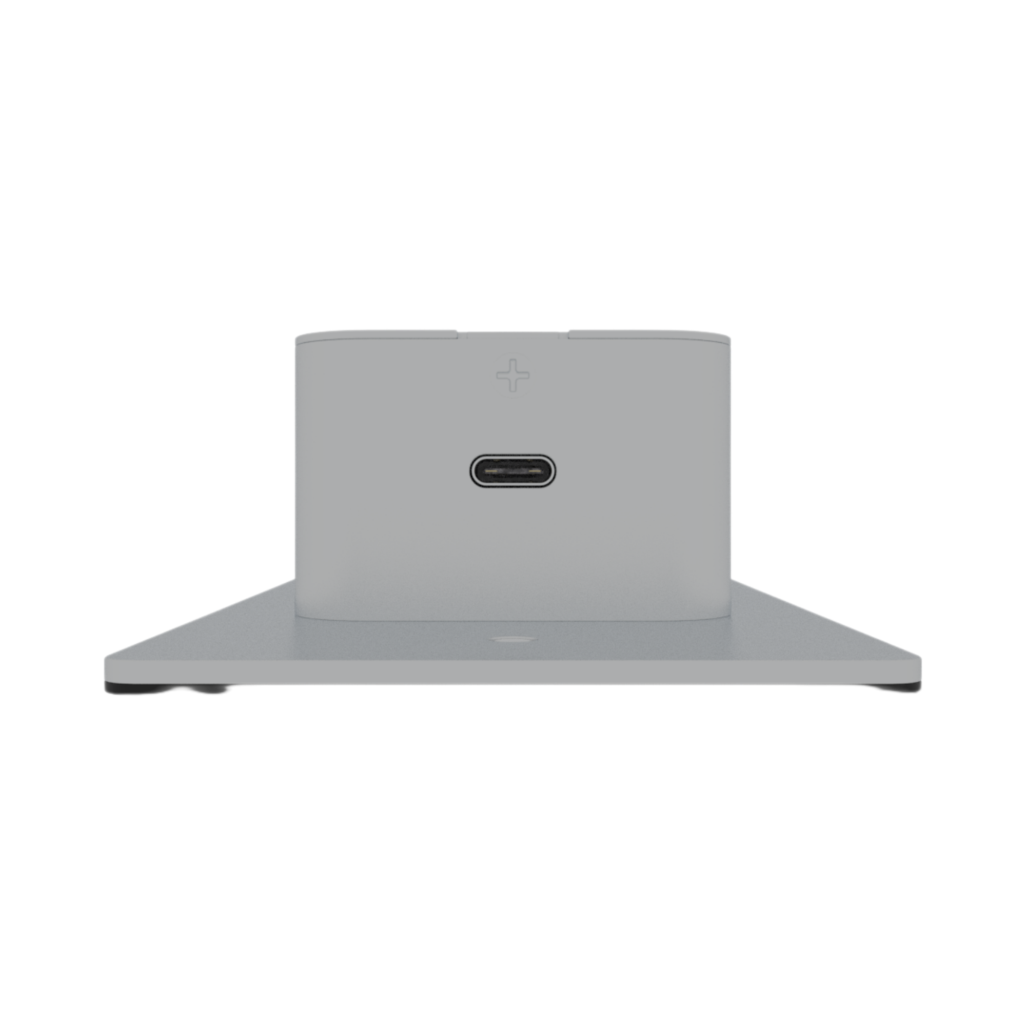 Single-gang Bluetooth to Dante Converter Wall Plate showing usb-c firmware update port