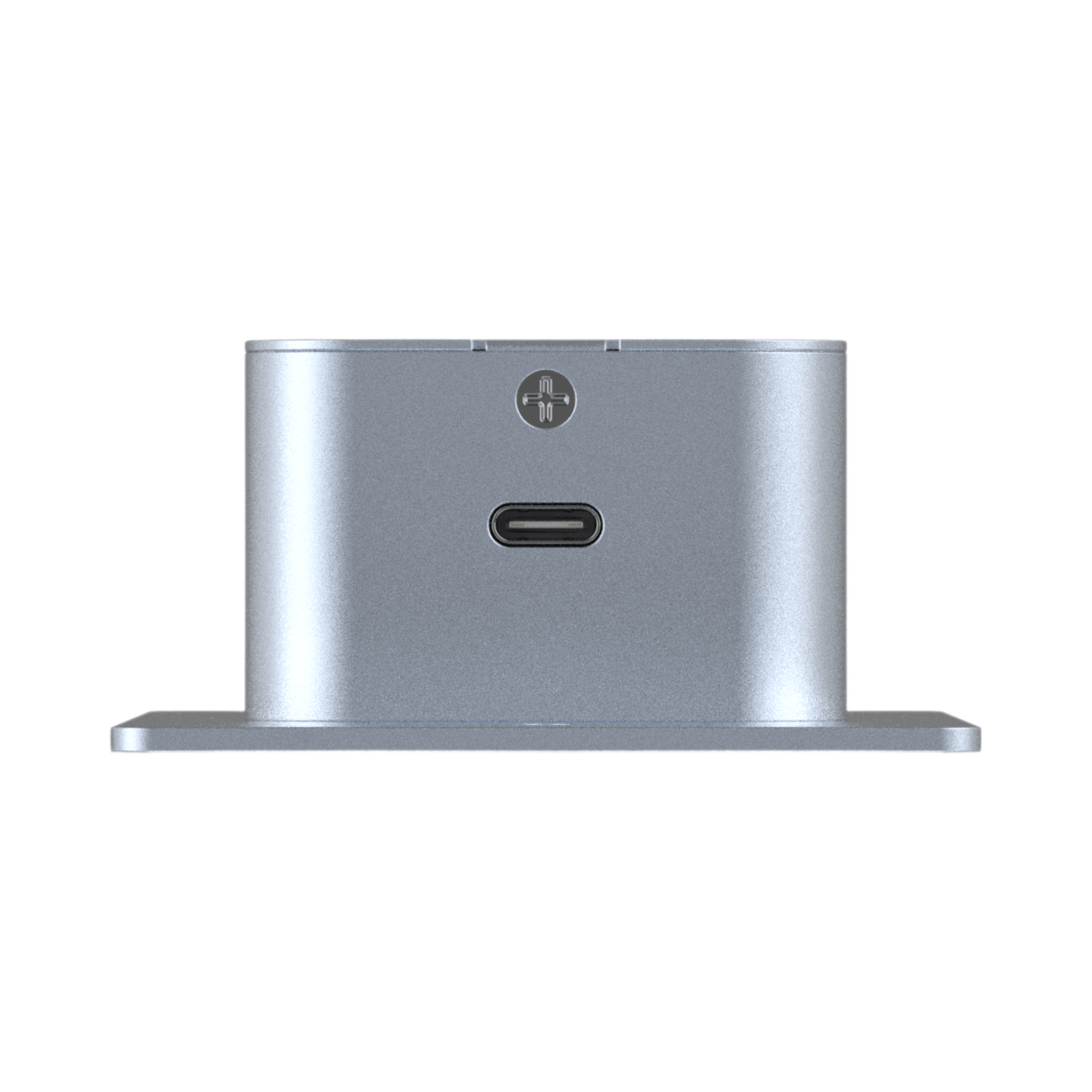 Single-gang Bluetooth to Dante Converter Wall Plate showing usb-c firmware update port