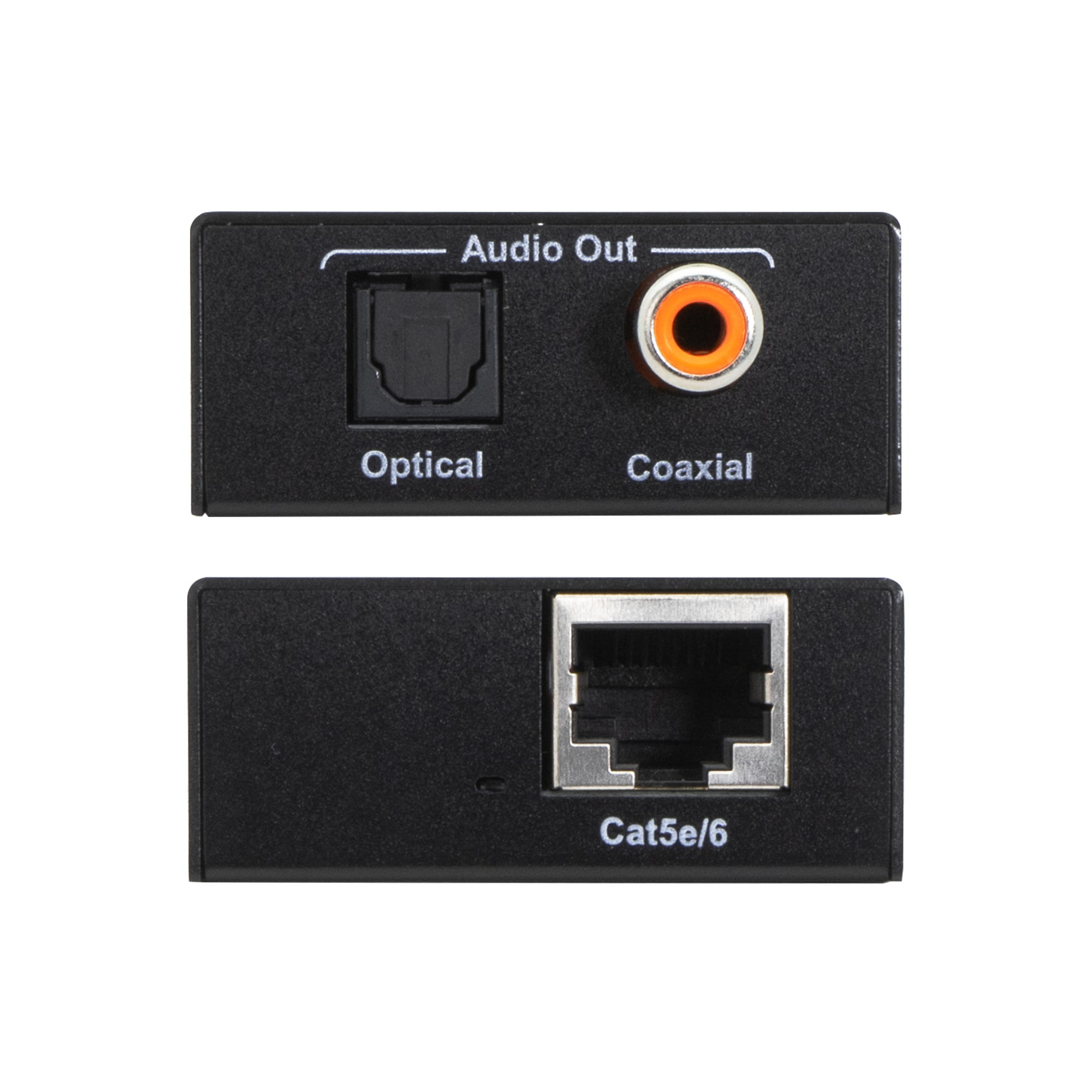 High-Performance Digital Audio Extender – Optical/Coaxial Signal Extension Up to 900ft Over Cat5e/6, Dolby Digital & DTS 5.1, Power Over Cable (PoC)