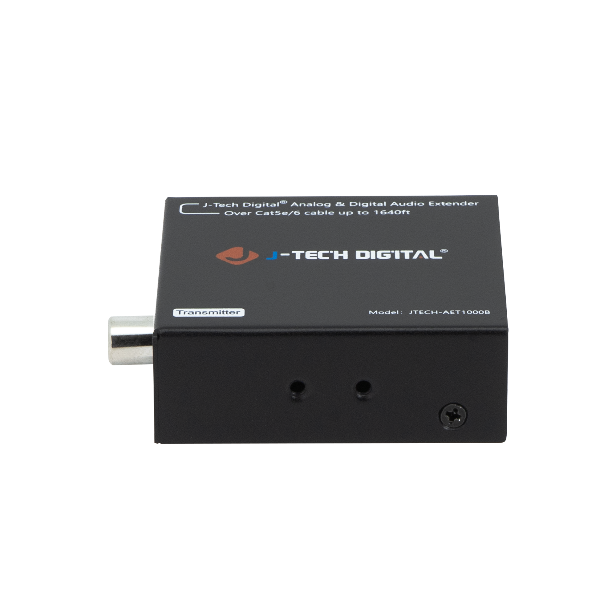 Audio Extender for Optical, Coaxial & Analog Signals – Extends Up to 1640ft Over Cat5e/6 with Power Over Cable (PoC) for Easy Setup