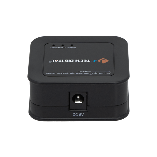 High-quality optical splitter with 1 input and 3 outputs. Supports Dolby Digital & DTS 5.1, ensuring clear, simultaneous audio transmission to multiple devices.