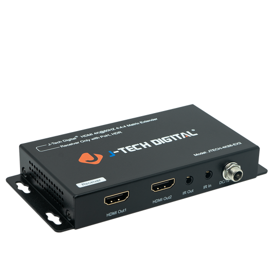 4K 8x8 HDBaseT HDMI matrix extender with audio extraction and bi-directional IR.