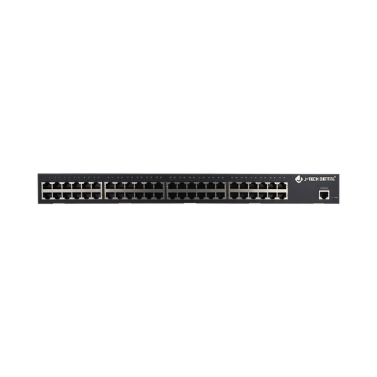 Reliable 48-Port AV Over IP Gigabit Ethernet Switch – Connects 46 Encoders/Decoders, Routes Audio/Video to Displays, Compatible with Control4 & Crestron for Control