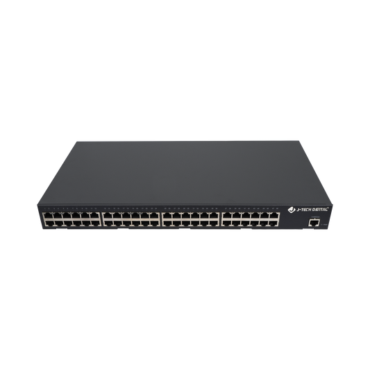 48-Port AV Over IP Gigabit Ethernet Switch, Connect 46 Encoders/Decoders, Route Sources to Displays, Control via App or 3rd Party Systems (Control4, Crestron)
