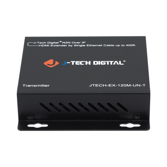 HDMI Extender Balun Transmitter, Extends 1080P HDMI Signal up to 120m, Multiple Setup Options, Works with J-Tech Digital Non-PoE AV Over IP Network Switches