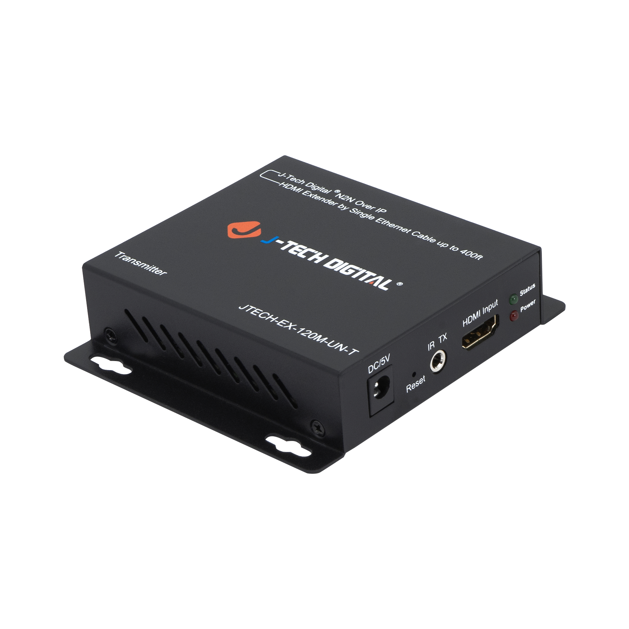 High-Performance HDMI Extender Balun – 1080P HDMI Signal Extension Up to 120m, Flexible Setup, Works with J-Tech Digital Non-PoE AV Over IP Network Switches