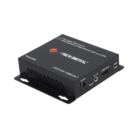 High-Performance HDMI Extender Balun – 1080P HDMI Signal Extension Up to 120m, Flexible Setup, Works with J-Tech Digital Non-PoE AV Over IP Network Switches