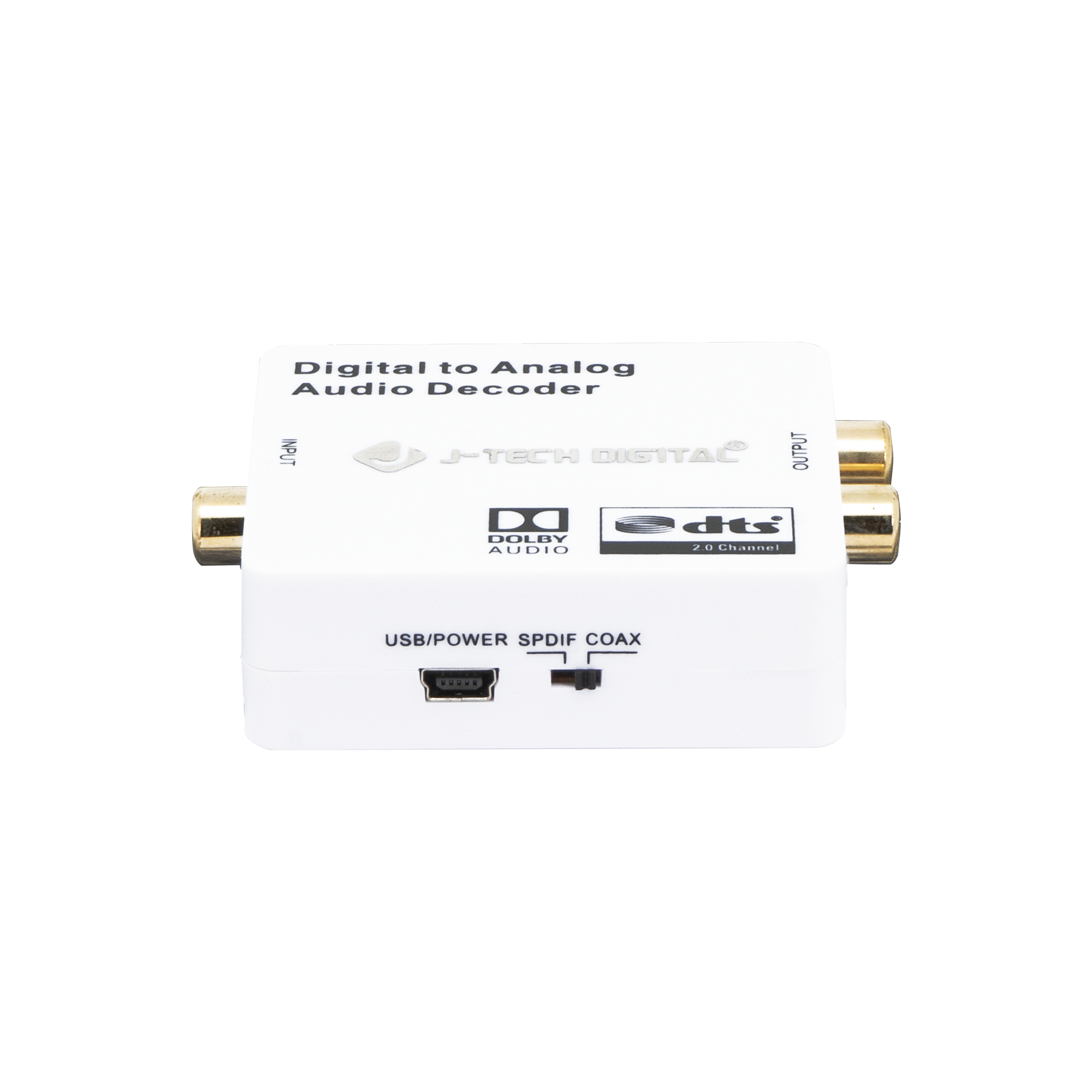 Digital to Analog Converter – SPDIF Toslink & Coaxial to RCA & 3.5mm Audio, Dolby Digital 5.1 Downmixing for Stereo, Multi-Input Support.