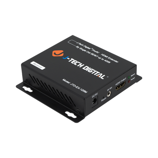 Reliable HDMI Extender Balun – Extends HDMI Signal Up to 394ft Over Ethernet, Lossless Quality with Motion JPEG 2000, IR Pass-Through, Flexible Setup