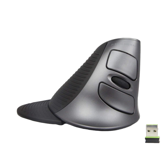 Wireless Vertical Ergonomic Mouse with removable palm rest