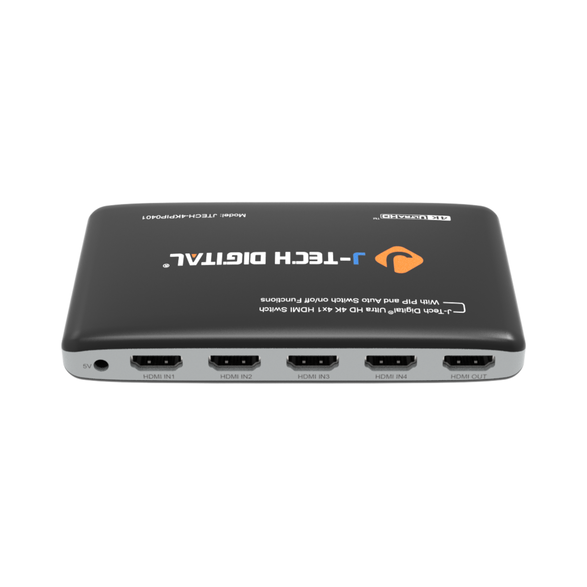 High-Performance 4x1 HDMI Switch – Supports up to 4K 30Hz resolution, auto-switching and PiP functionality for seamless device management and easy control.