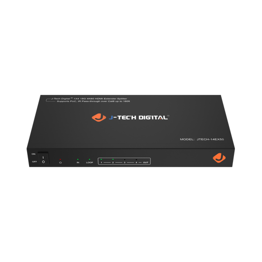 1x4 HDMI 2.0 Splitter Extender with 4K 60Hz Support