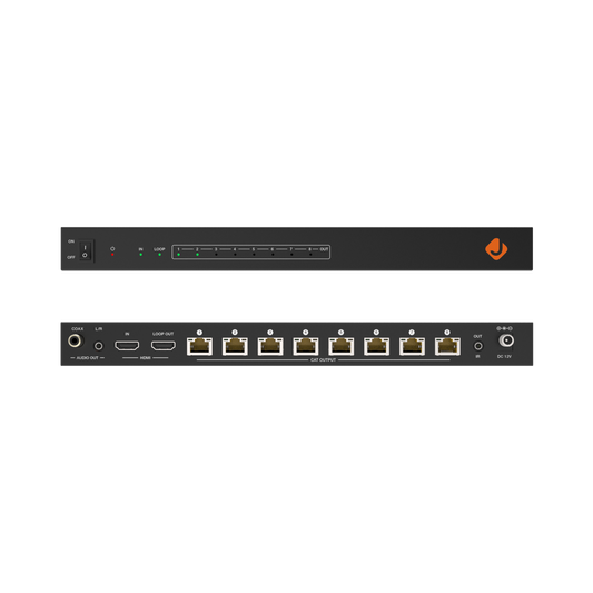 HDMI Splitter with 114ft 4K Transmission over CAT6 Cable