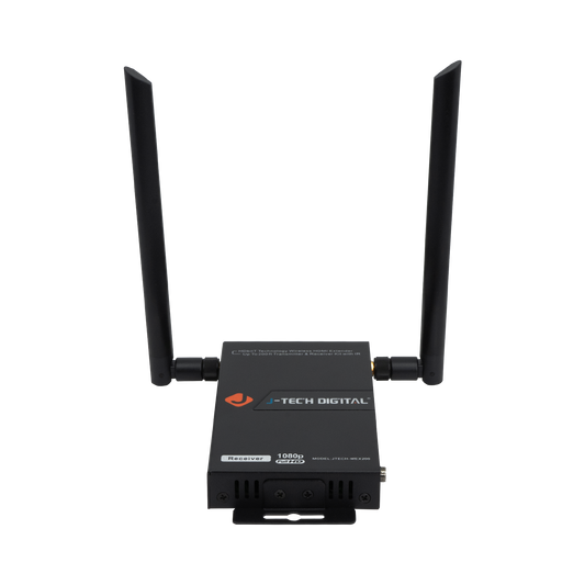 This is a receiver only listing that works with JTECH-WEX200 V2 wireless HDMI extender transmitter and receiver set by J-Tech Digital.