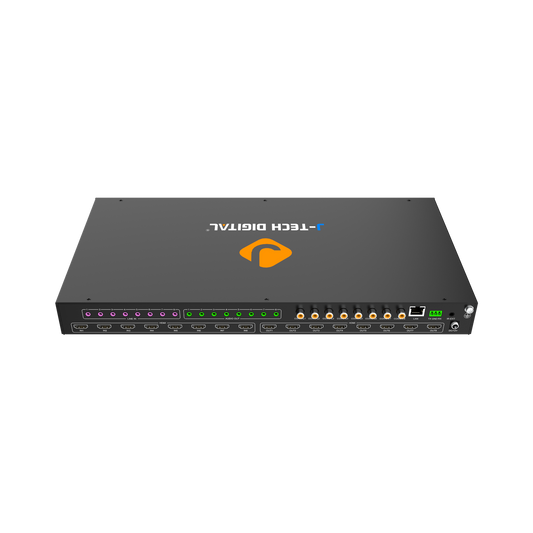 4K 8x8 HDMI matrix with 8 HDMI inputs and outputs, offering high-quality video distribution up to 4K 60Hz, HDR10, and Dolby Vision for superior visual performance.