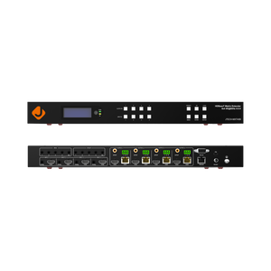 4K 60Hz 4x4 HDBaseT HDMI Extender with PoC (130ft) | JTECH-MXT40