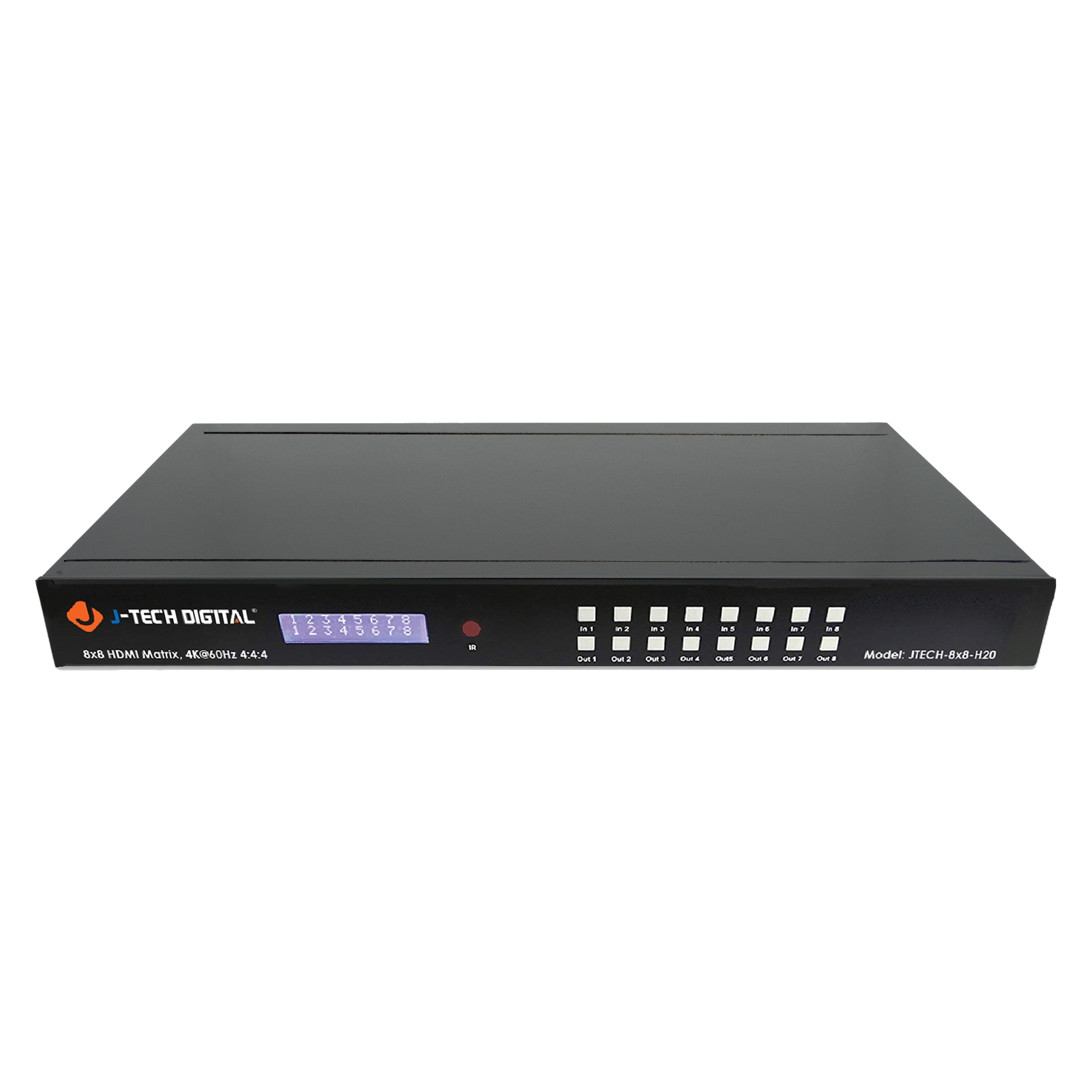 4K 60Hz 8x8 HDMI Matrix Switcher with Coaxial Outputs | JTECH-8X8-H20 4K 60Hz 8x8 HDMI Matrix Switcher with Coaxial Outputs | JTECH-8X8-H20