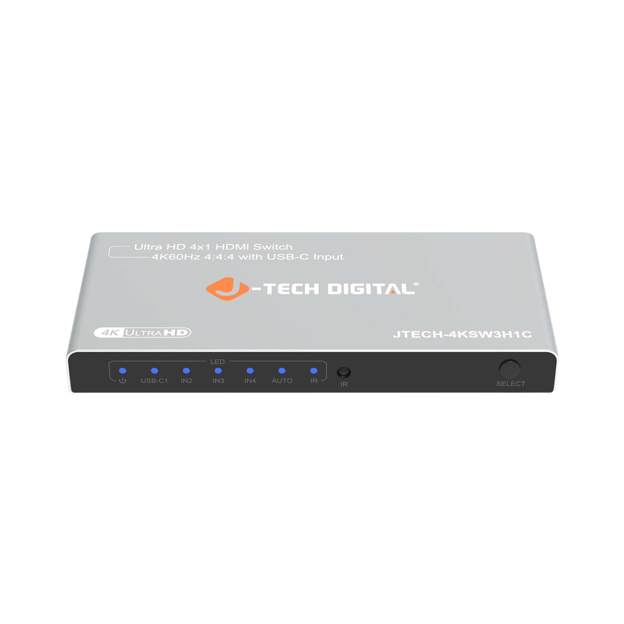 4x1 HDMI Switch – Connect up to 4 HDMI devices to a single display with support for 4K@60Hz resolution, HDR, Dolby Vision, and auto/manual switching.