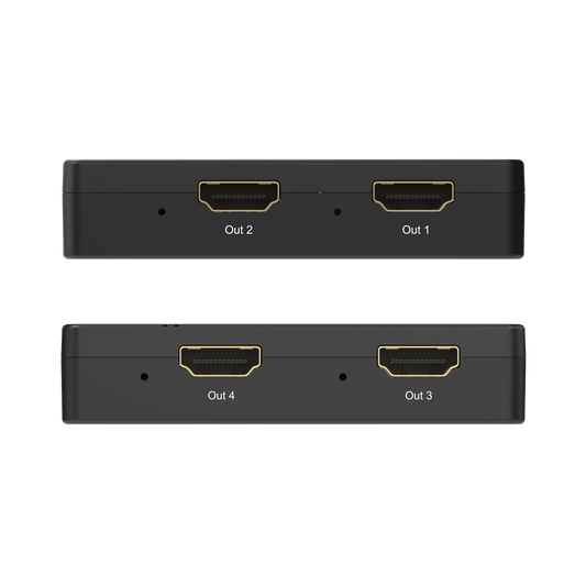Send 1 HDMI signal to 4 displays with this 4K 1x4 HDMI splitter