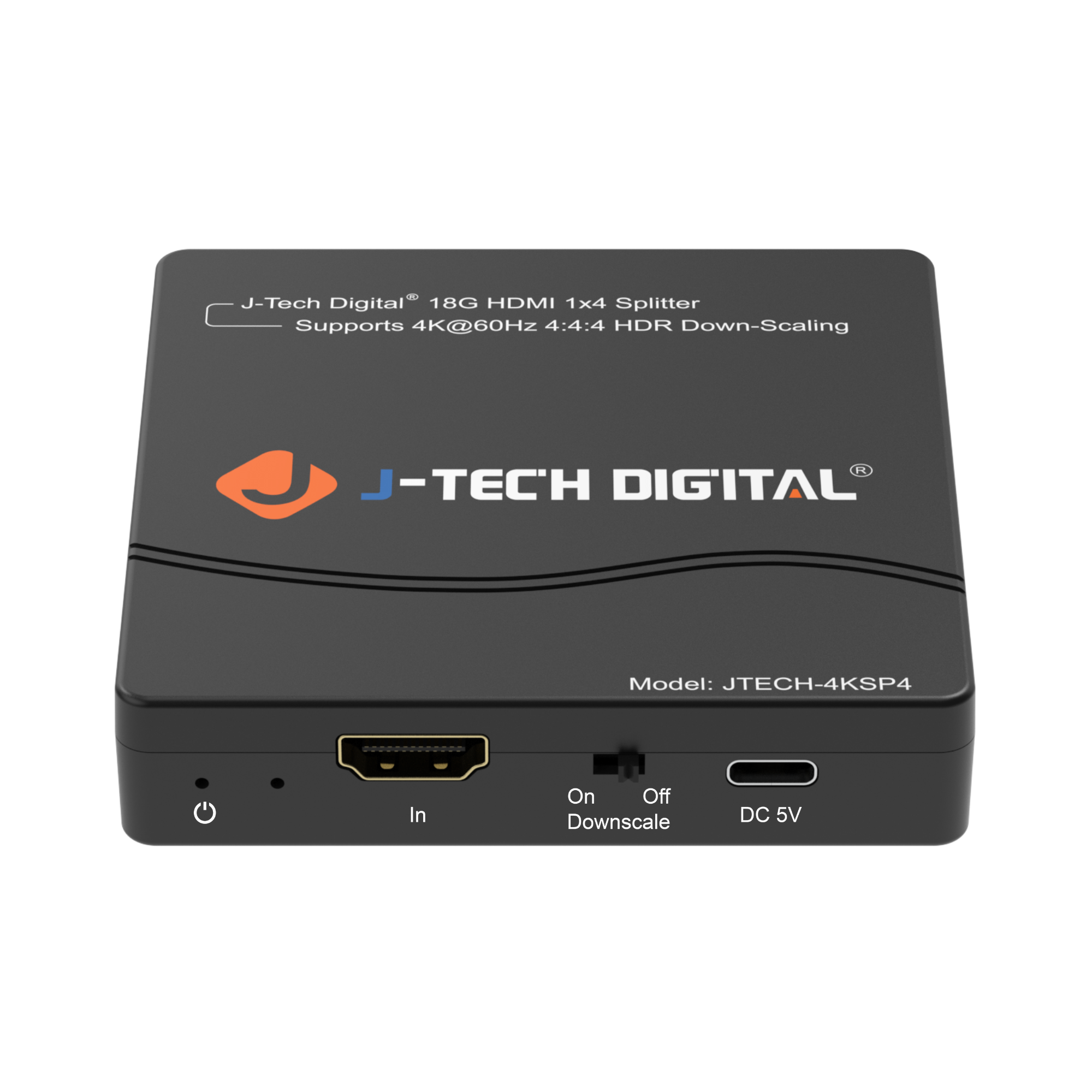 4K 60Hz 1x4 HDMI splitter with multi-resolution output