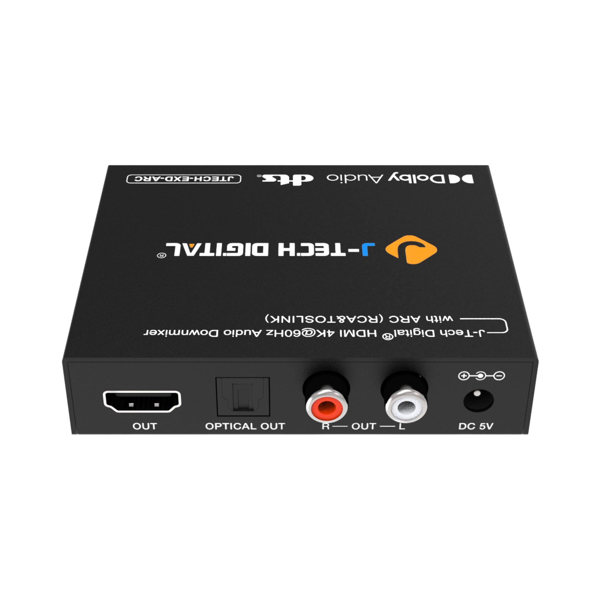 HDMI ARC audio extractor for smart TVs – Extract TV audio via ARC and send it to soundbars or AV receivers through optical output.