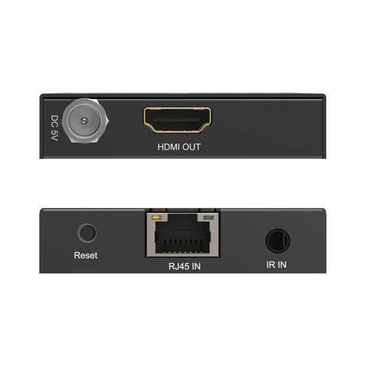 1080p HDMI extender with smooth, lag-free video – Supports TCP/IP transmission with 4.95Gbps bandwidth for ultra-clear HD video.