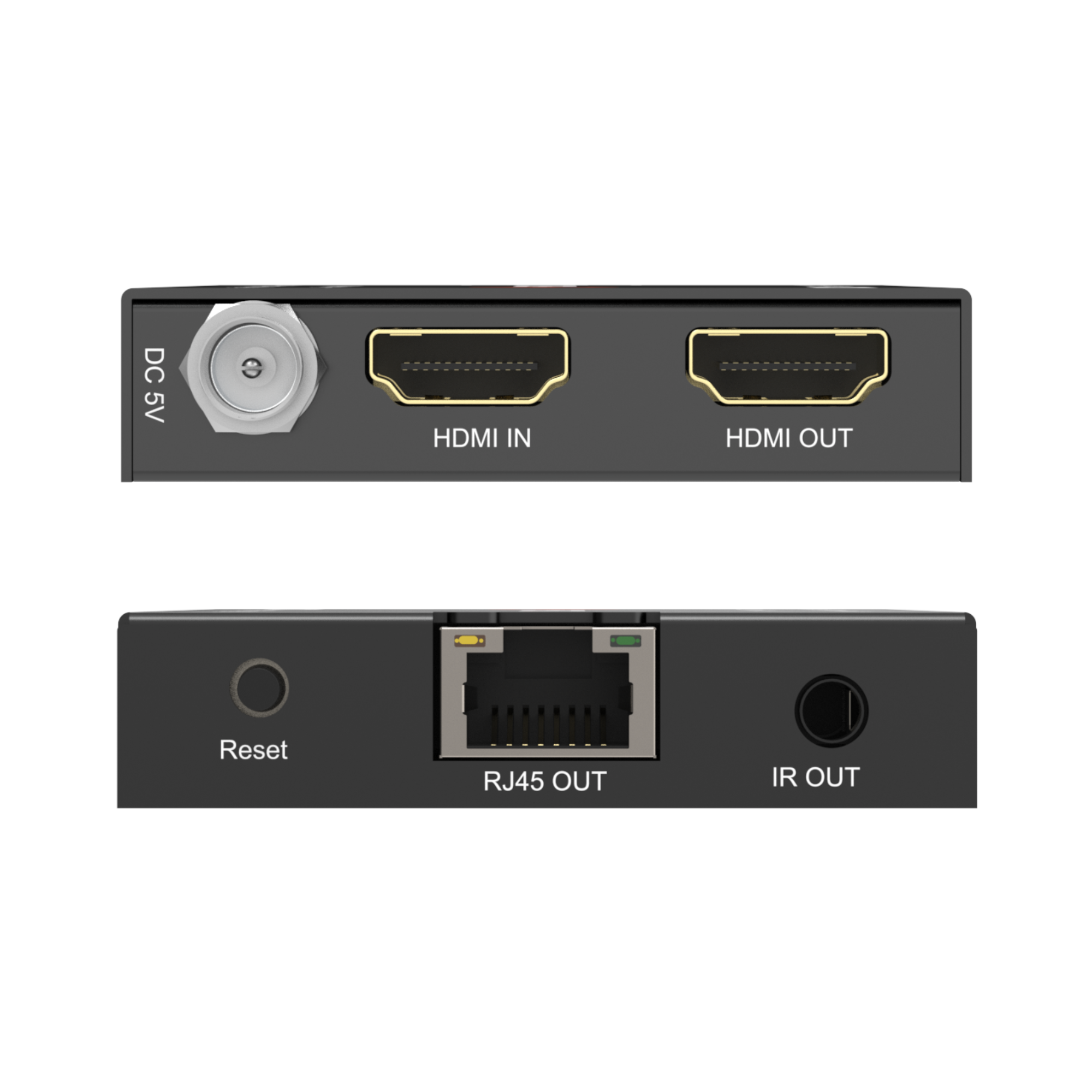 HDMI extender with loop-out for local display – Monitor content in real-time while transmitting HDMI signals to remote screens.