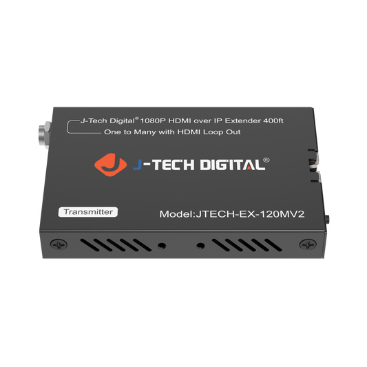 Long-range HDMI over Ethernet solution – Extend HDMI up to 400ft (1080p) or 660ft (720p) for multi-room AV setups and business applications.