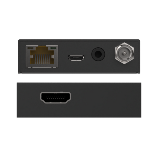 4x4 HDMI matrix extender with advanced EDID management and downscaling.