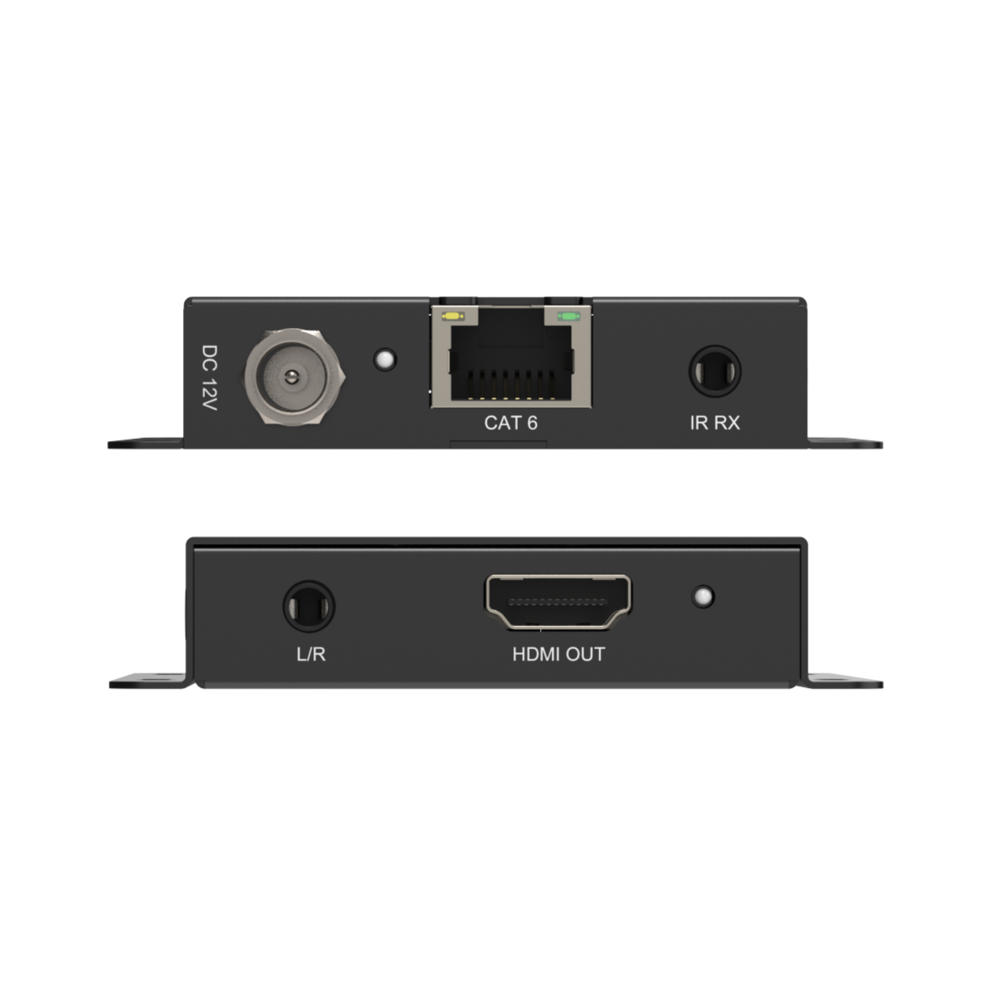 hdmi over ethernet extender receiver balun ports