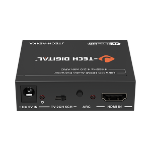 4K HDMI Audio Extractor with ARC | RCA & Optical