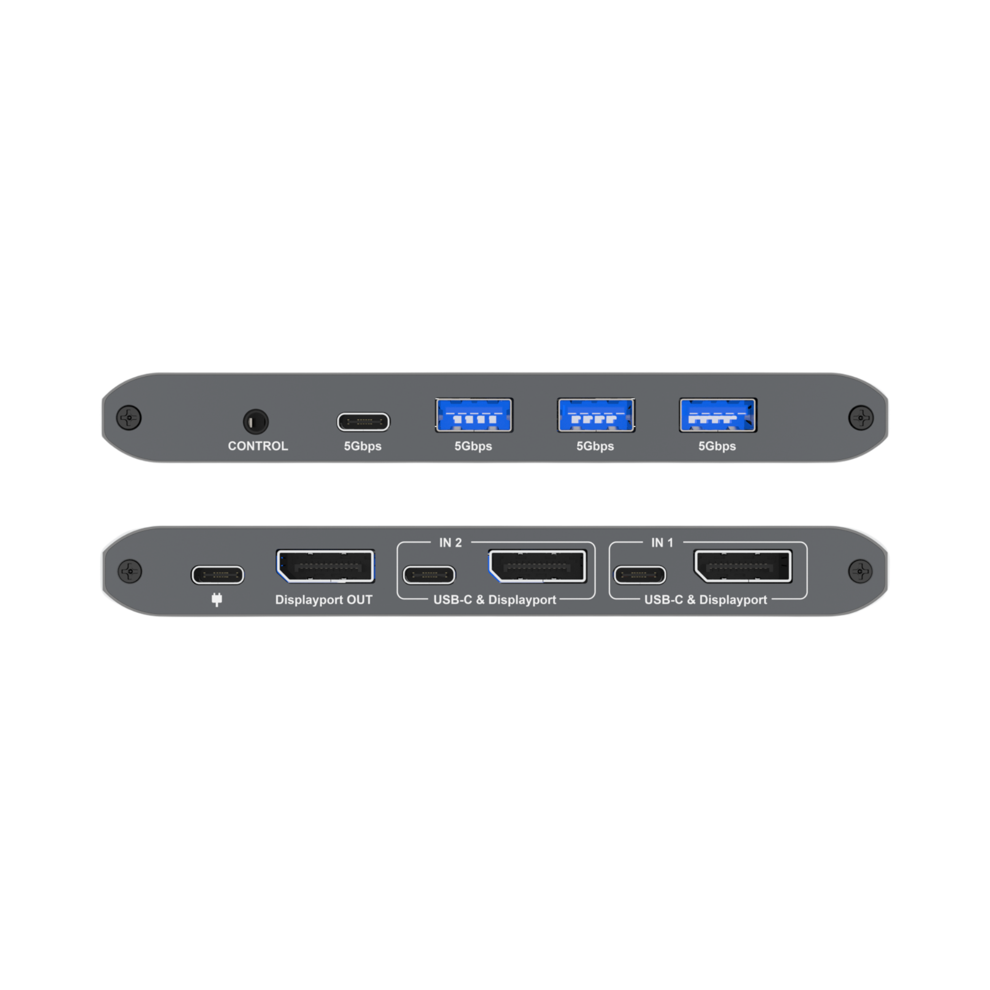 jtd-3201 8k kvm dp switch front and back ports overview