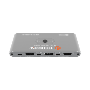 8K 60Hz 8K 2x1 DP KVM Switch | JTECH-DKM21-8K