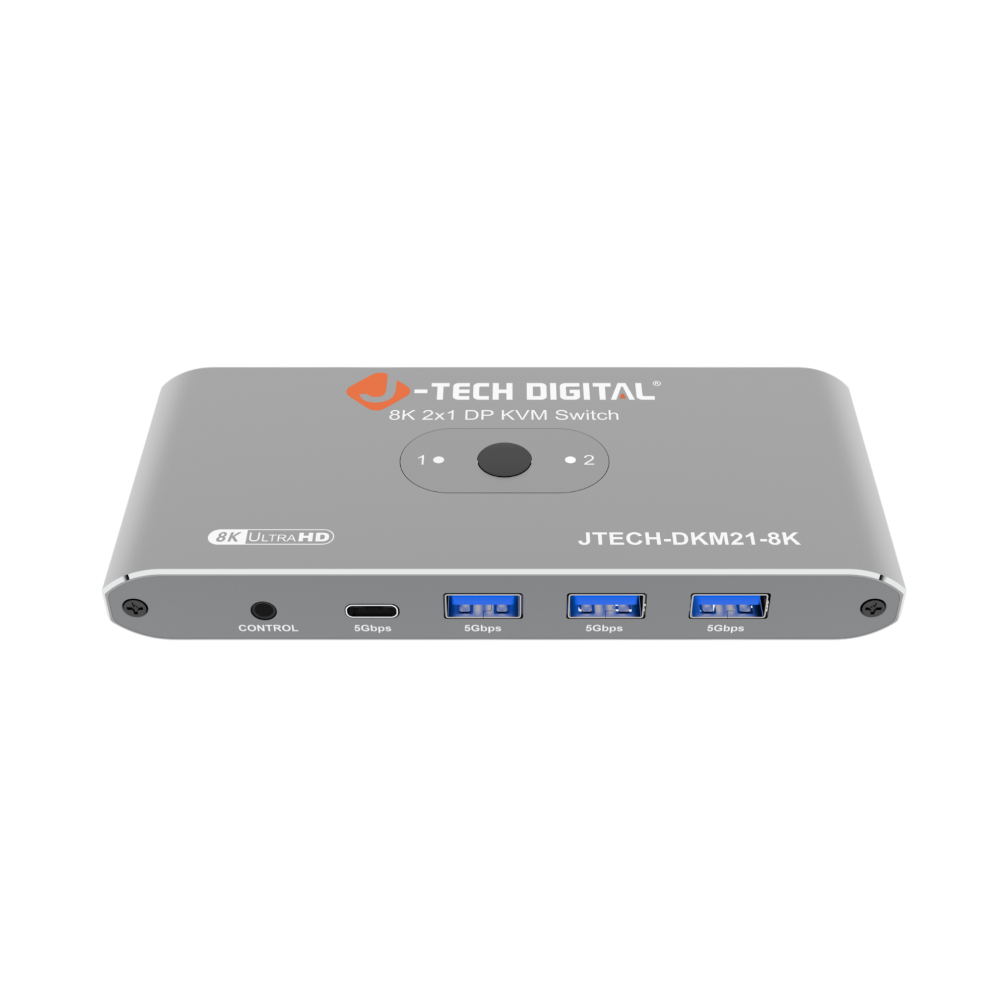 J-Tech Digital KVM switch on a white background