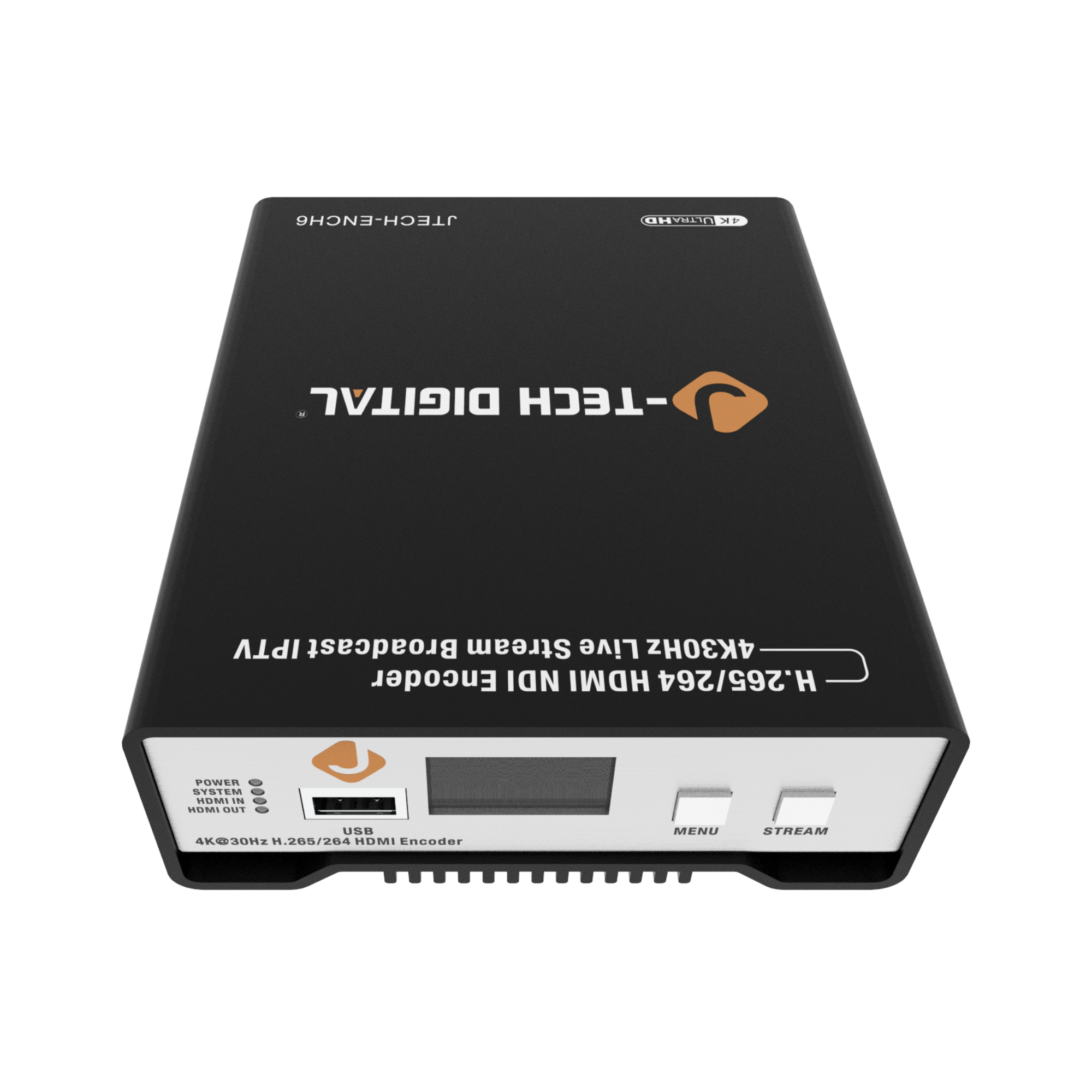 4k hdmi livestream ip tv encoder front view