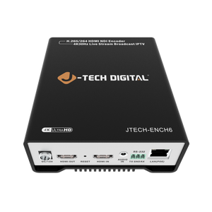 4K 30Hz H.264 H.265 Livestream HDMI Encoder with NDI | JTECH-ENCH6