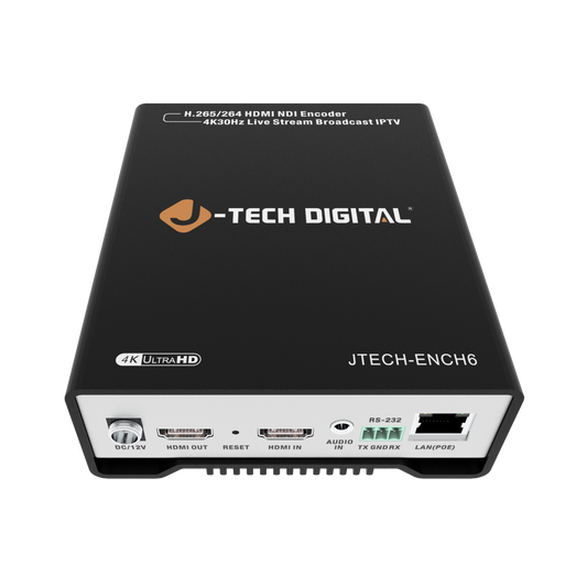 4k hdmi livestream ip tv encoder back view