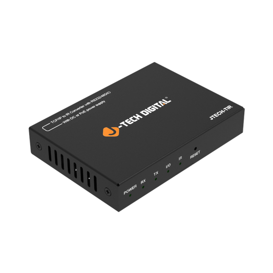 jtd-3212 TCP/IP to IR Converter with RS232/485/IO side angle 1