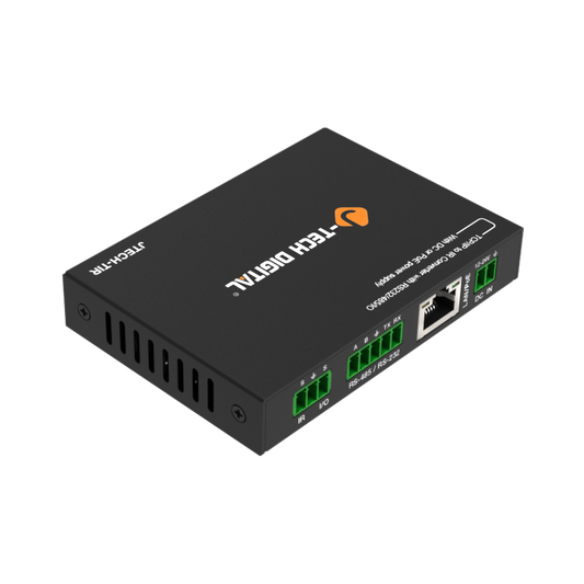 jtd-3212 TCP/IP to IR Converter with RS232/485/IO side angle 2