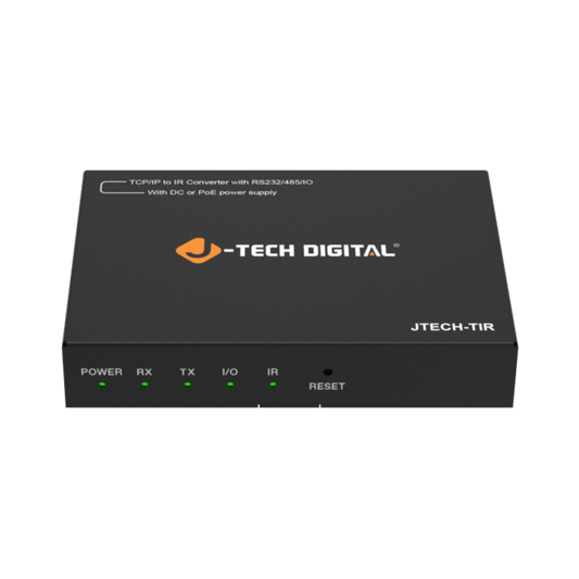 jtd-3212 TCP/IP to IR Converter with RS232/485/IO front angle