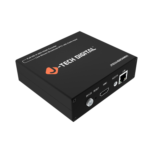 Black electronic device with 'J-Tech Digital' branding on a white background