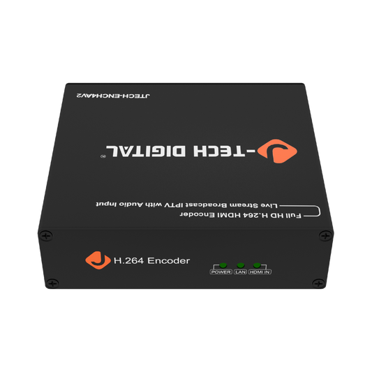 H.264 Encoder box with J-TECH DIGITAL branding on a white background