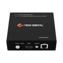 1080P 60Hz H.264 IPTV Livestream Encoder with Audio Embedding and PoE