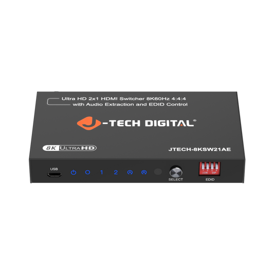J-TECH DIGITAL HDMI switcher 8K 60hz resolution 4k120hz 1080p 240hz