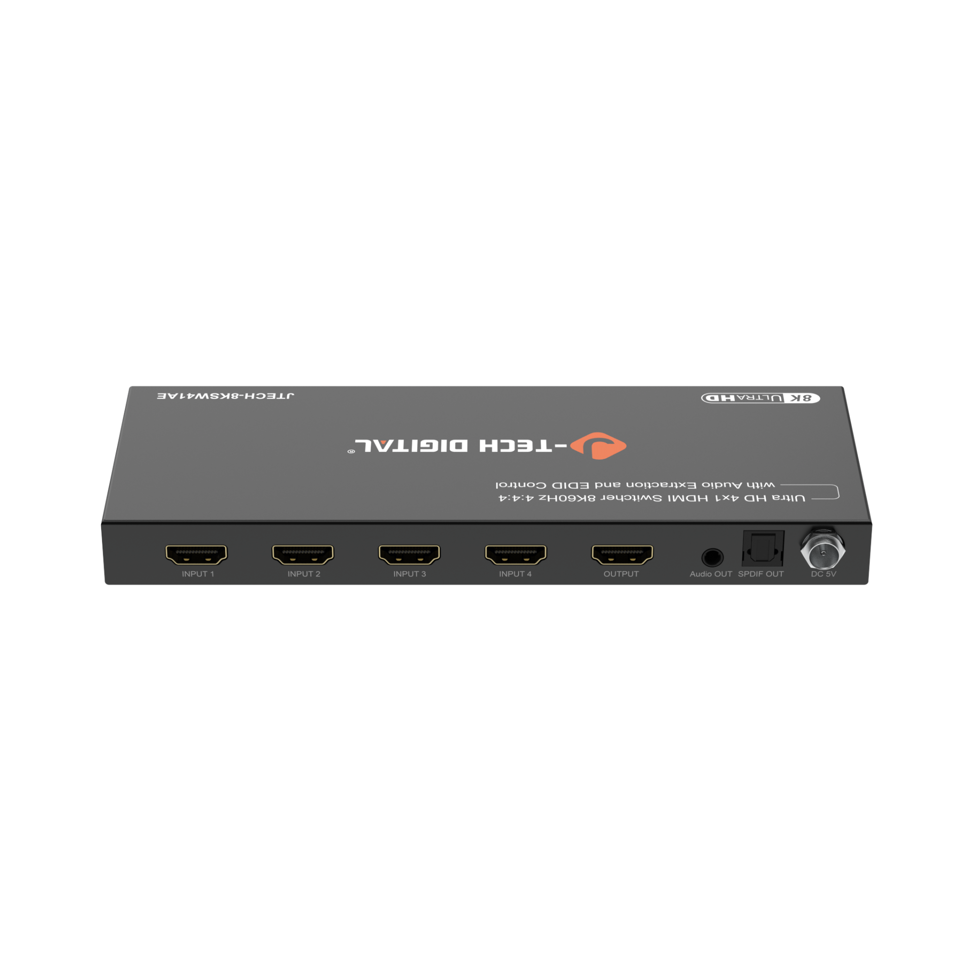 8k 60hz 4k 120hz 1080p 240hz 2x1 hdmi switch switcher back view