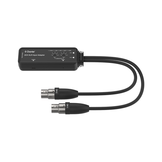 xlr to dante audio adapter converter top view