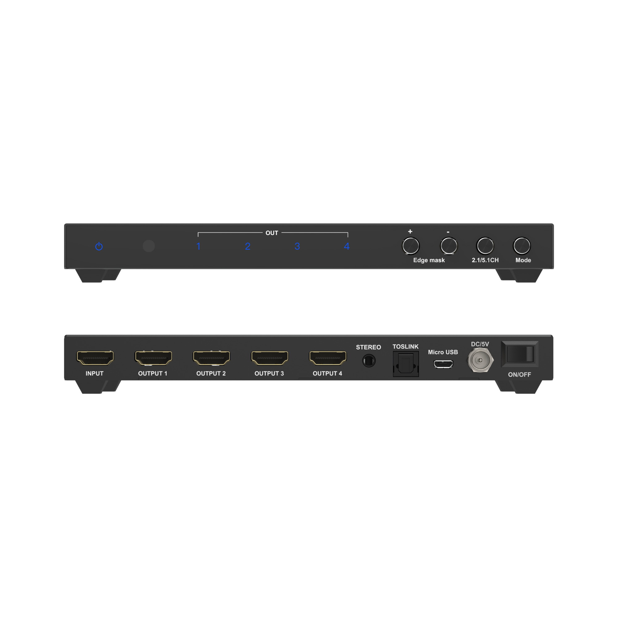 2x2 4k hdmi video wall controller processor ports overview