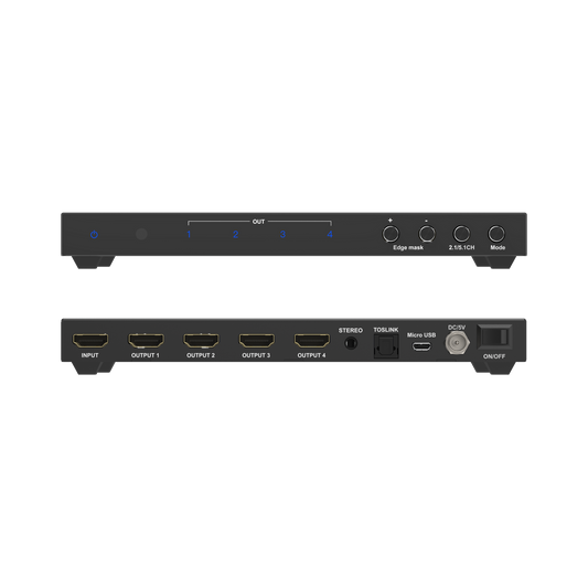 2x2 4k hdmi video wall controller processor ports overview