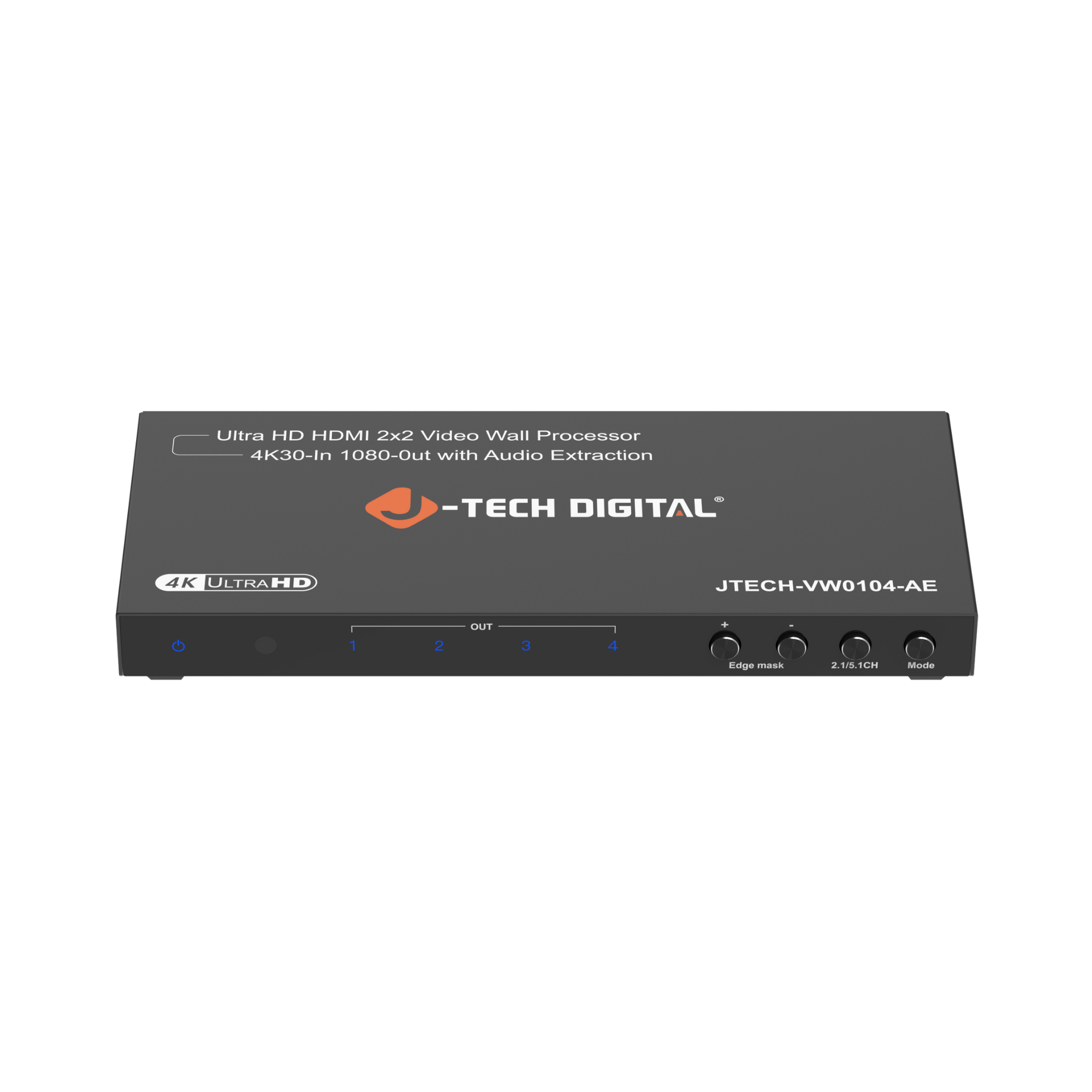 2x2 4k hdmi video wall controller processor front